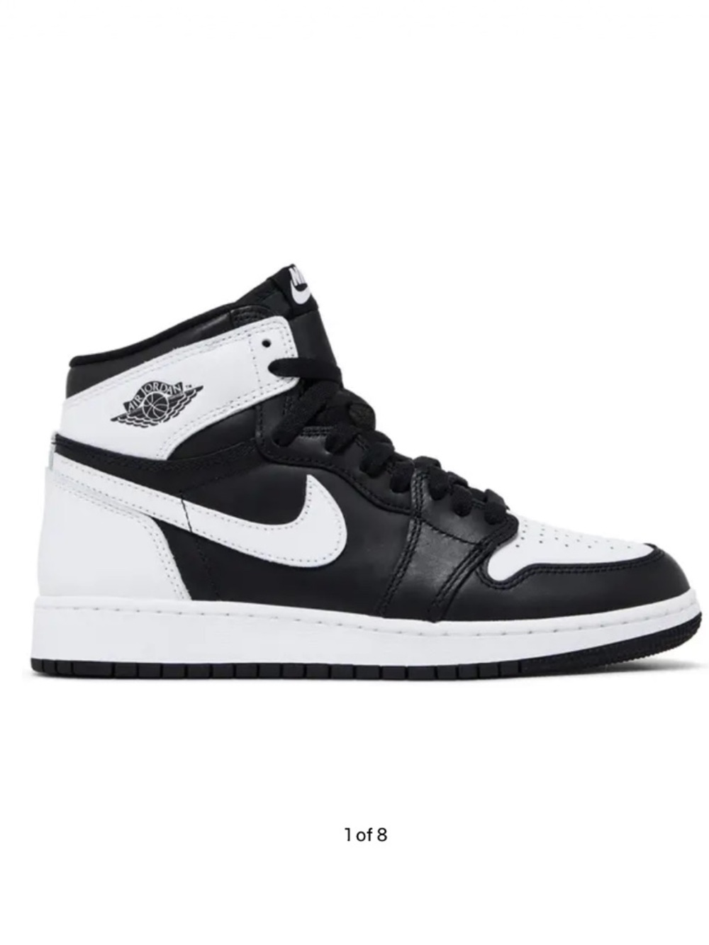 Nike Air Jordan 1 Retro High OG GS 'Black White 2.0'